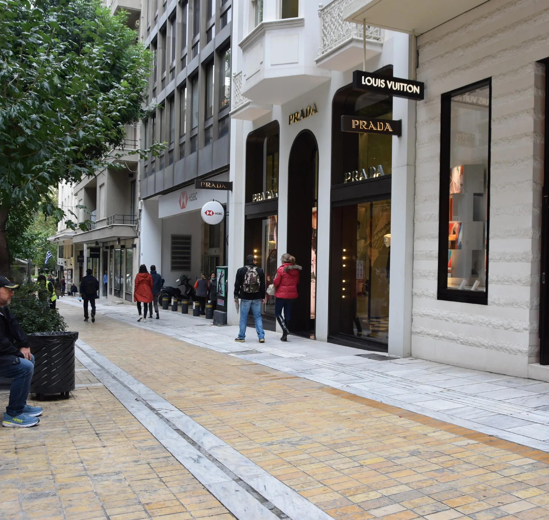 The boutiques of Voukourestiou street, Athens